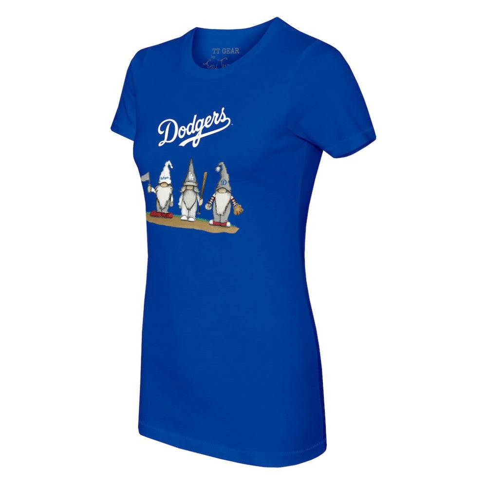 Los Angeles Dodgers Tiny Turnip Women's Gnomes T-Shirt Royal