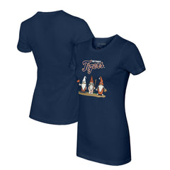 Detroit Tigers Tiny Turnip Women's Gnomes T-Shirt Navy