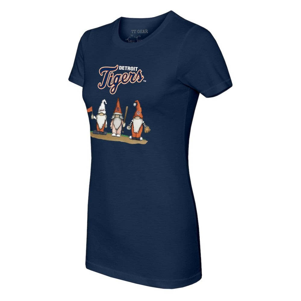 Detroit Tigers Tiny Turnip Women's Gnomes T-Shirt Navy
