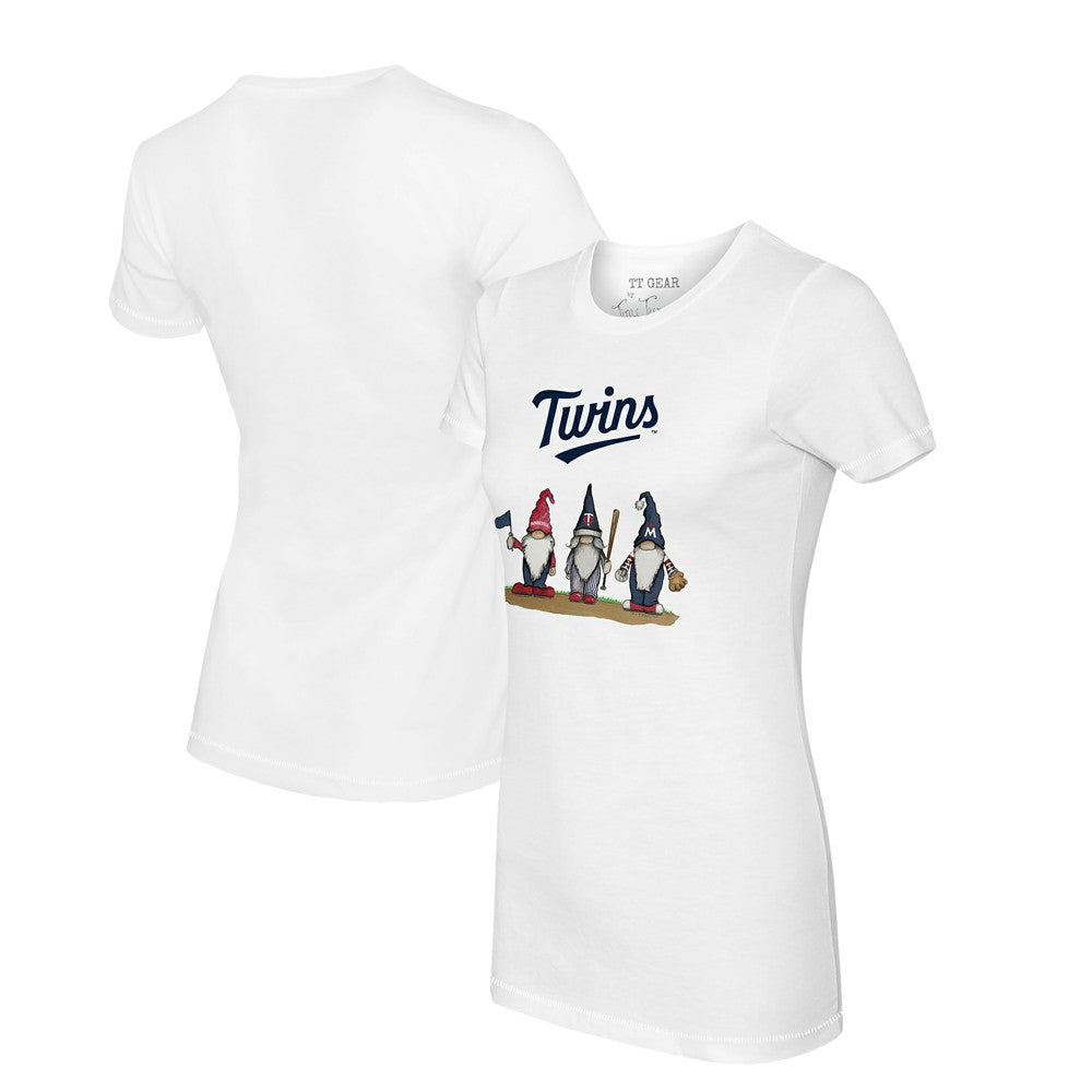 Minnesota Twins Tiny Turnip Women's Gnomes T-Shirt White