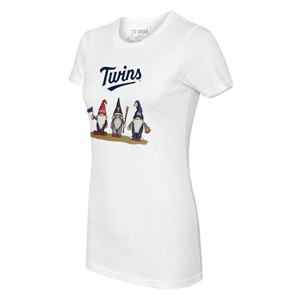 Minnesota Twins Tiny Turnip Women's Gnomes T-Shirt White
