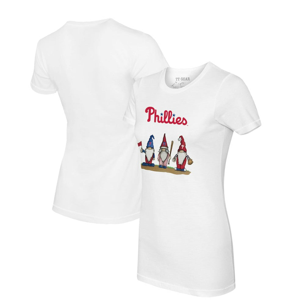 Philadelphia Phillies Tiny Turnip Women's Gnomes T-Shirt White