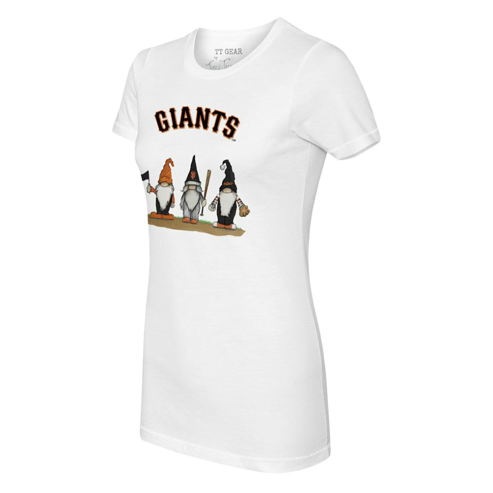 San Francisco Giants Tiny Turnip Women's Gnomes T-Shirt White