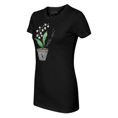 Chicago White Sox Tiny Turnip Women's Lilies & Ladybugs T-Shirt Black