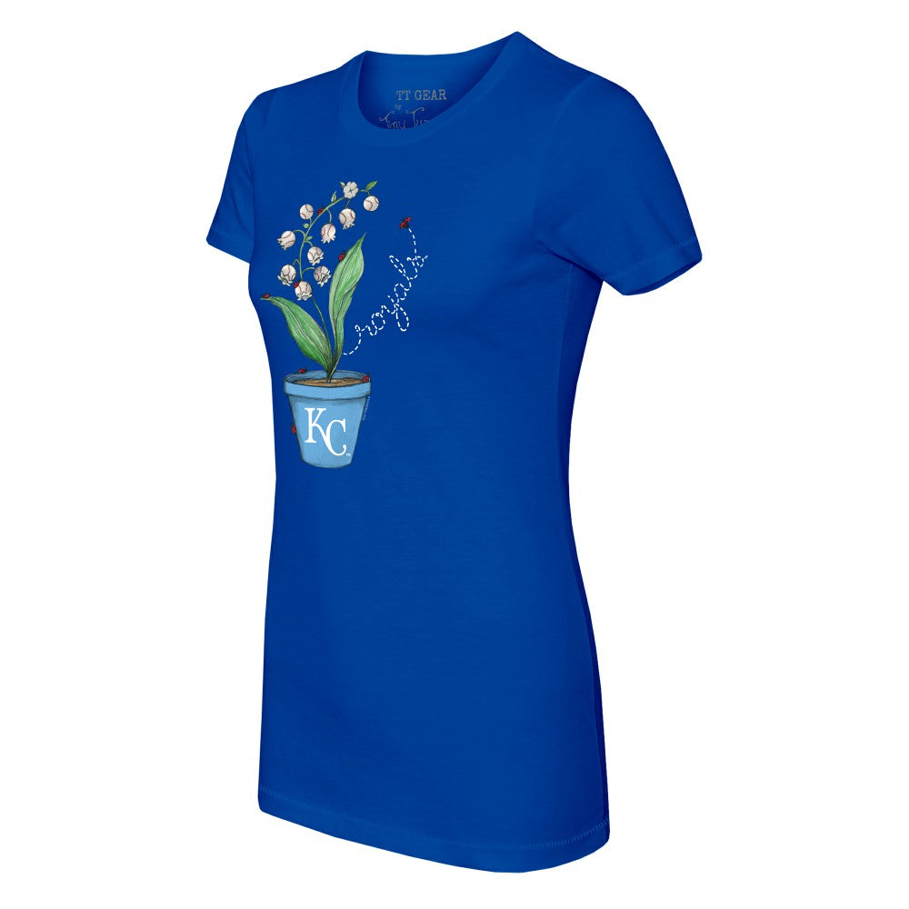 Kansas City Royals Tiny Turnip Women's Lilies & Ladybugs T-Shirt Royal