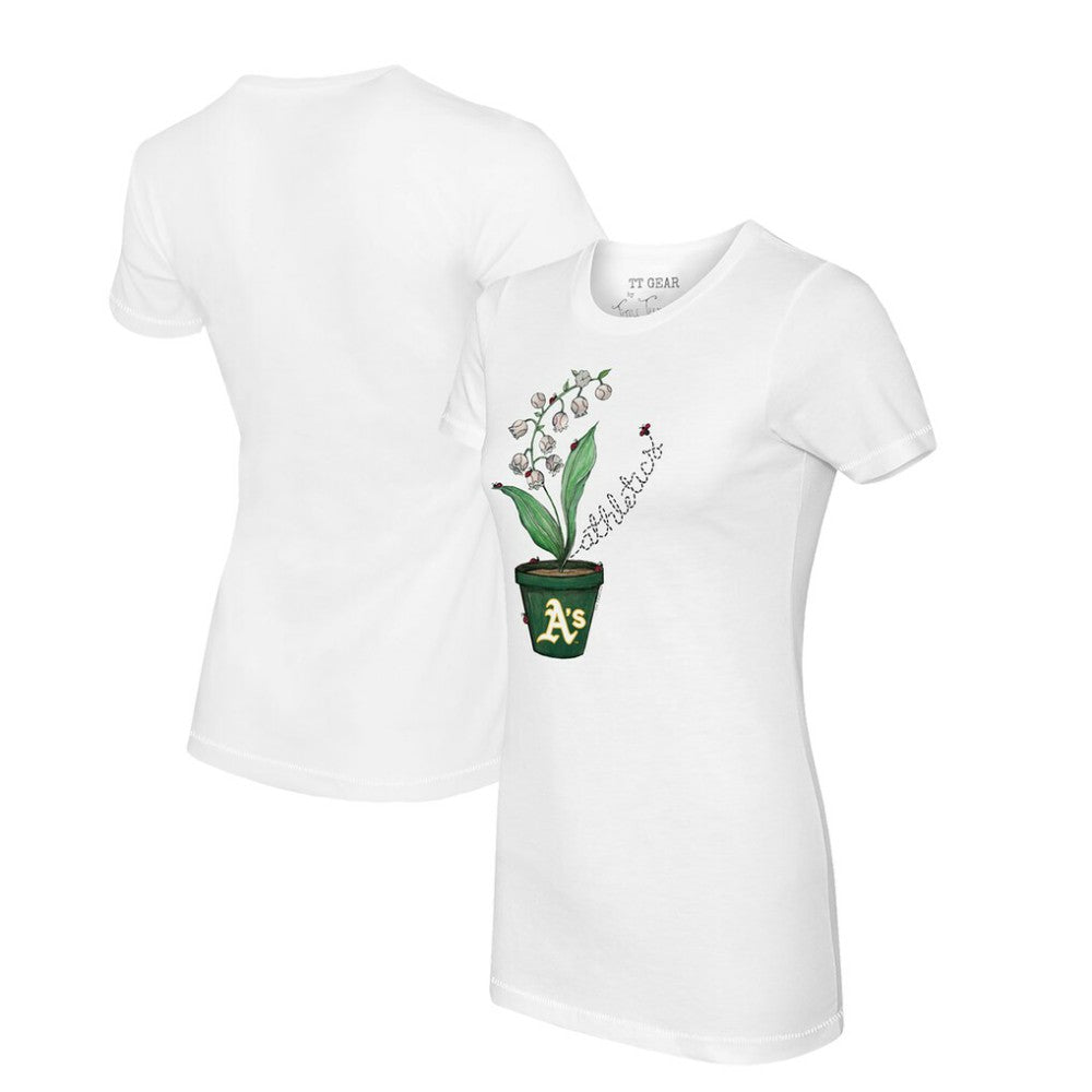 Athletics Tiny Turnip Women's Lilies & Ladybugs T-Shirt White