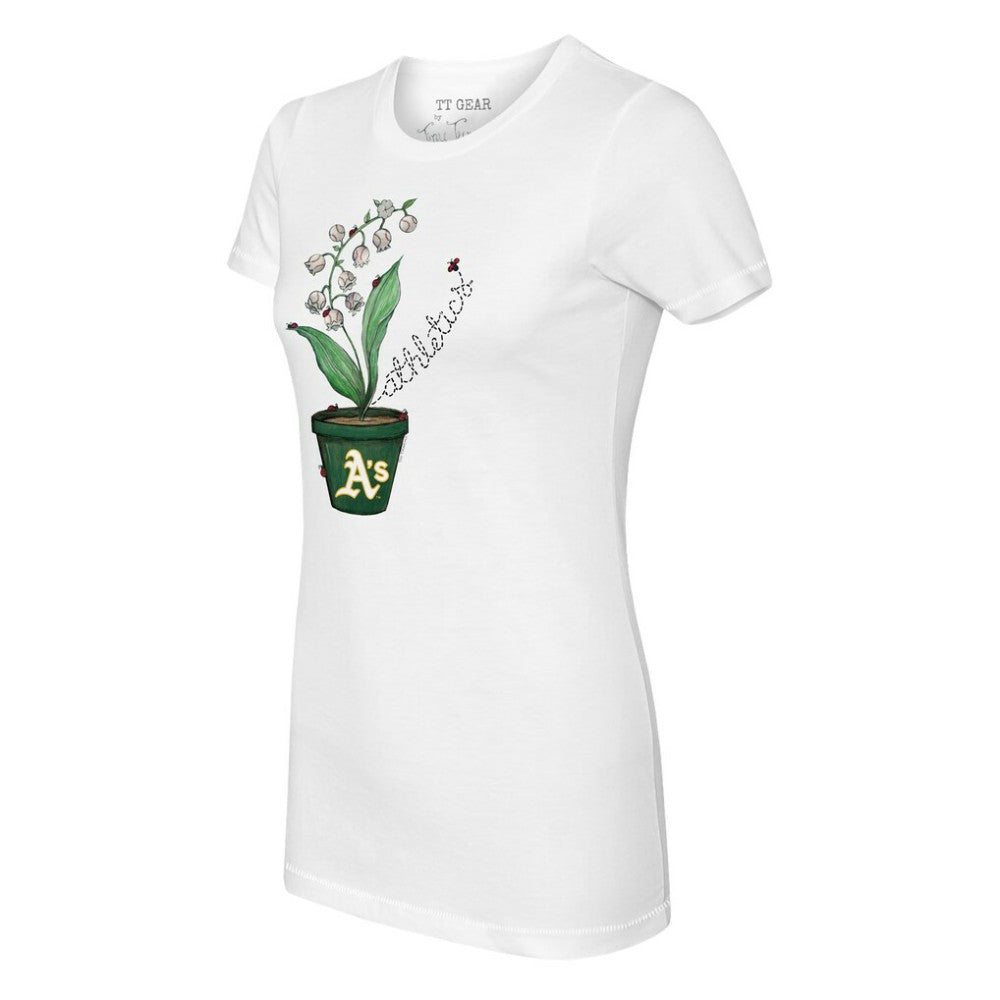 Athletics Tiny Turnip Women's Lilies & Ladybugs T-Shirt White