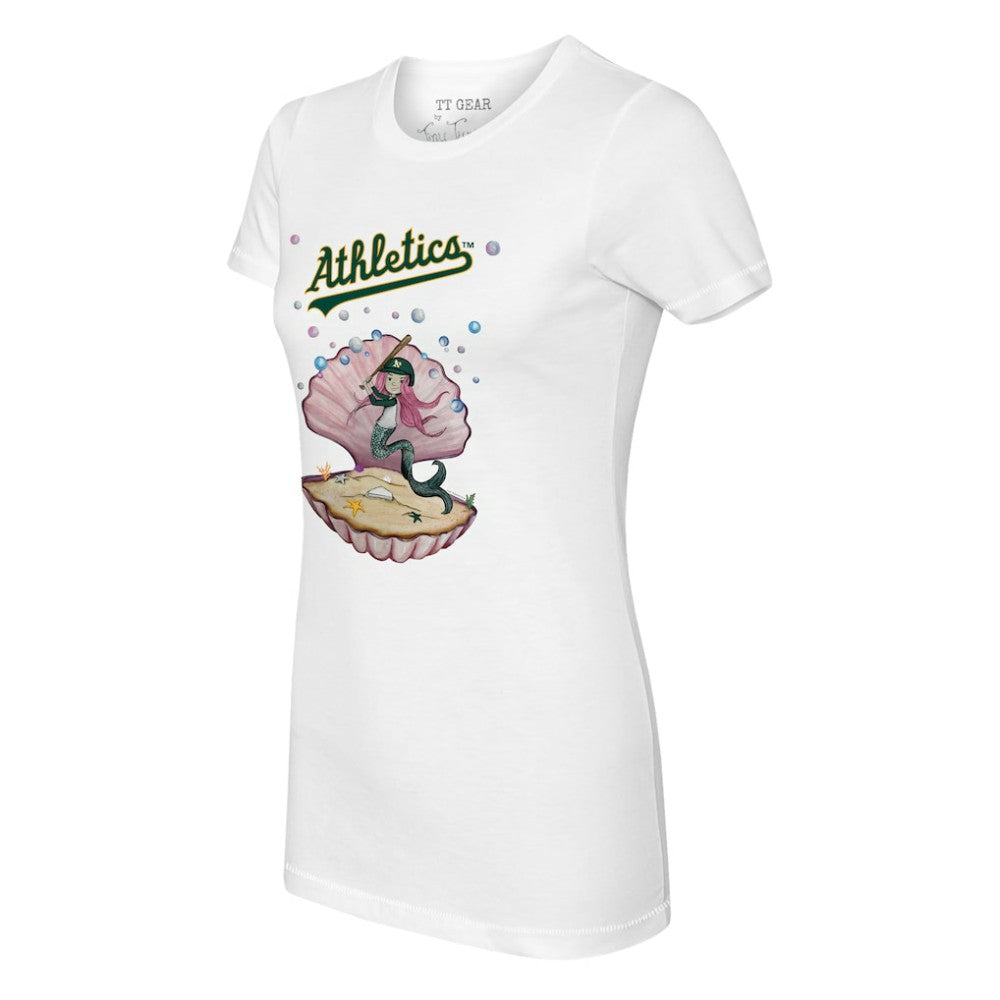 Athletics Tiny Turnip Women's Mermaid T-Shirt White