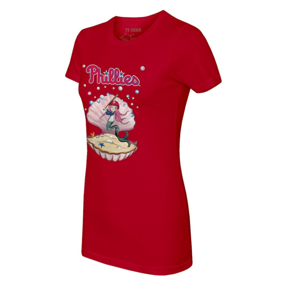 Philadelphia Phillies Tiny Turnip Women's Mermaid T-Shirt Red