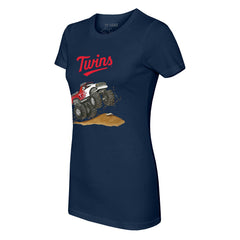 Minnesota Twins Tiny Turnip Women's Monster Truck T-Shirt Navy