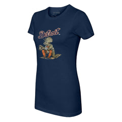 Detroit Tigers Tiny Turnip Women's Triceratops T-Shirt Navy