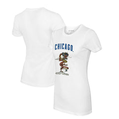 Chicago Cubs Tiny Turnip Women's 2024 Year of the Dragon T-Shirt White