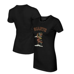 San Francisco Giants Tiny Turnip Women's 2024 Year of the Dragon T-Shirt Black