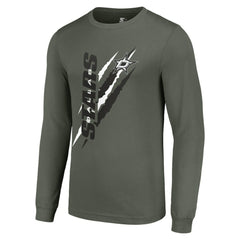 Dallas Stars Starter Color Scratch Long-Sleeve T-Shirt Green