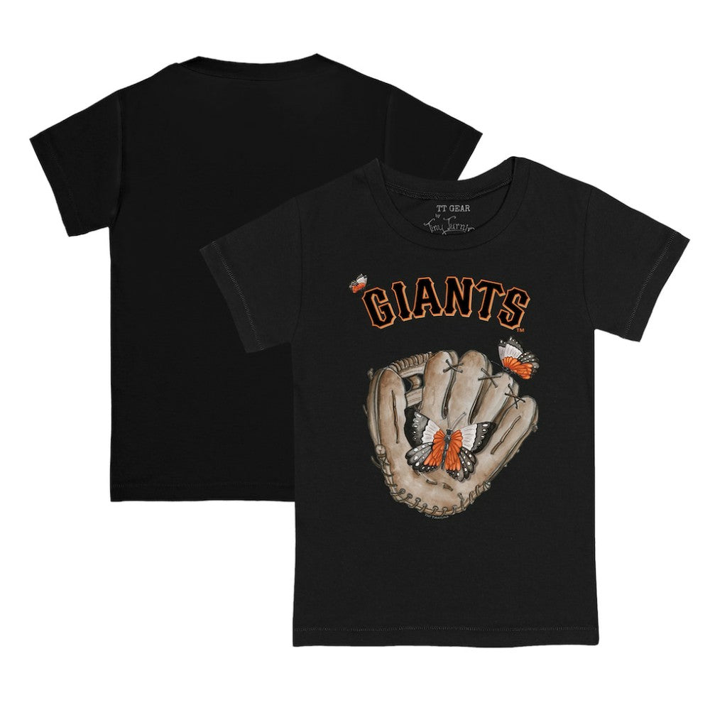 San Francisco Giants Tiny Turnip Youth Butterfly Glove T-Shirt Black