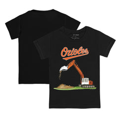 Baltimore Orioles Tiny Turnip Youth Excavator T-Shirt Black