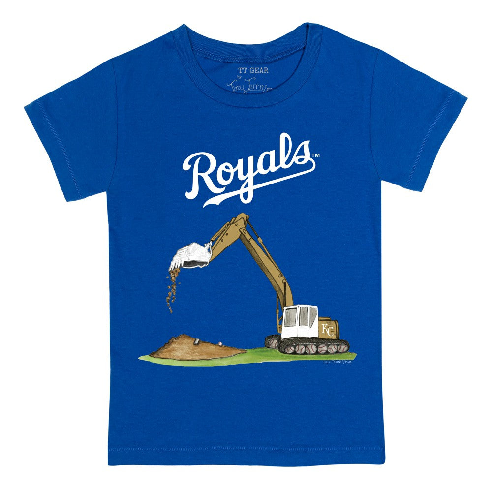 Kansas City Royals Tiny Turnip Youth Excavator T-Shirt Royal