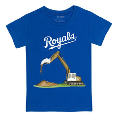 Kansas City Royals Tiny Turnip Youth Excavator T-Shirt Royal