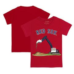Boston Red Sox Tiny Turnip Youth Excavator T-Shirt Red