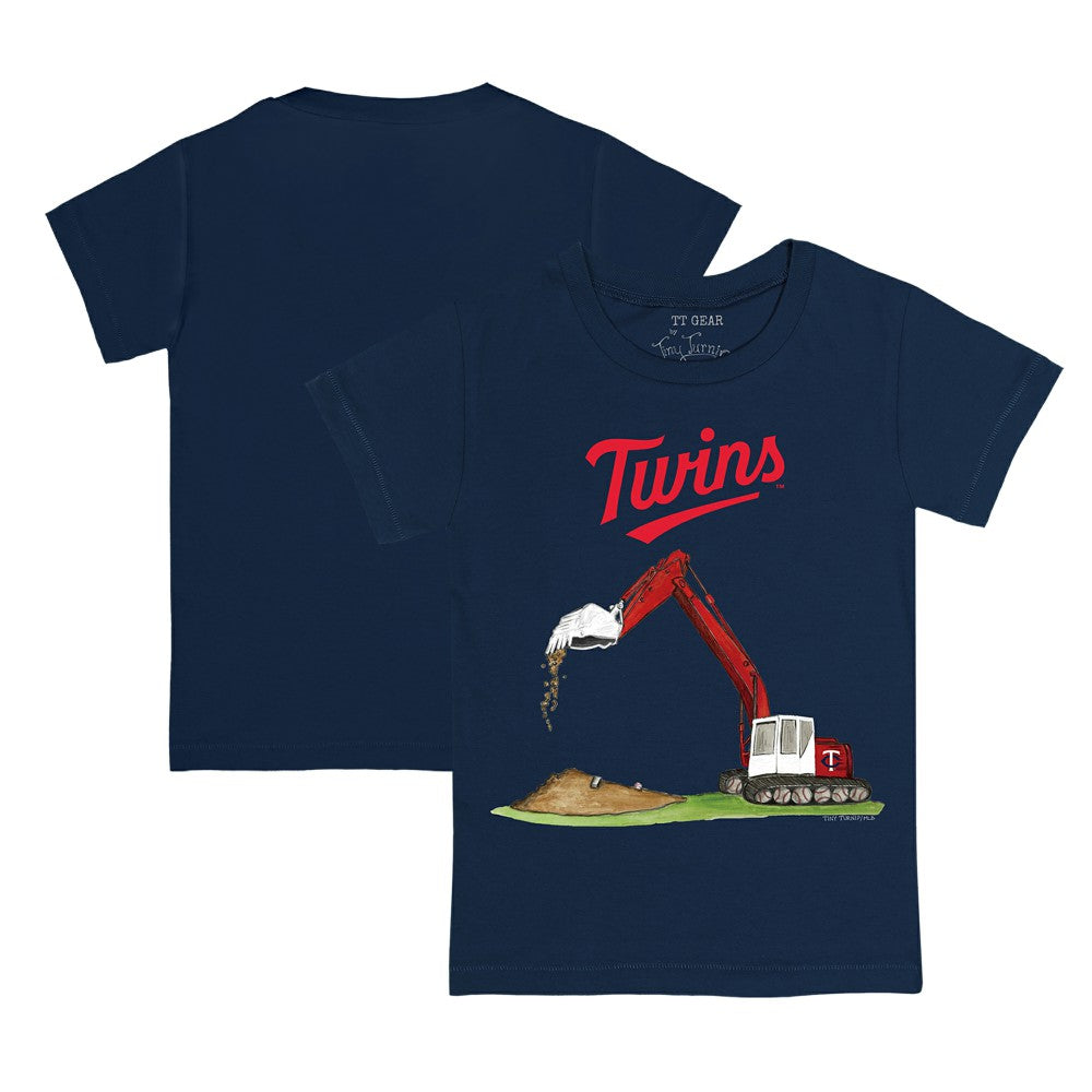 Minnesota Twins Tiny Turnip Youth Excavator T-Shirt Navy
