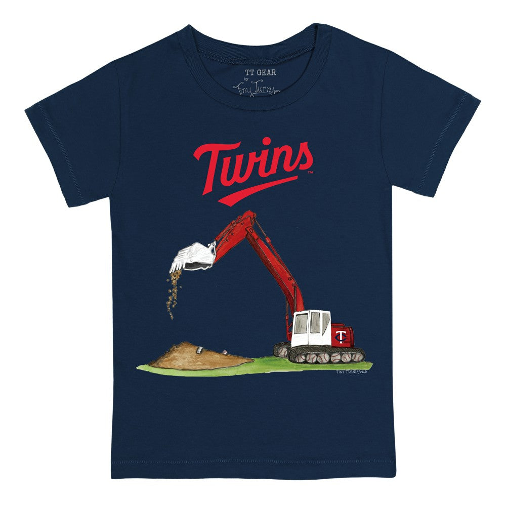 Minnesota Twins Tiny Turnip Youth Excavator T-Shirt Navy
