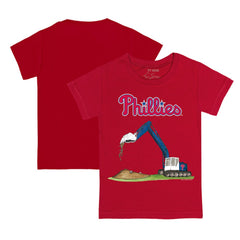 Philadelphia Phillies Tiny Turnip Youth Excavator T-Shirt Red