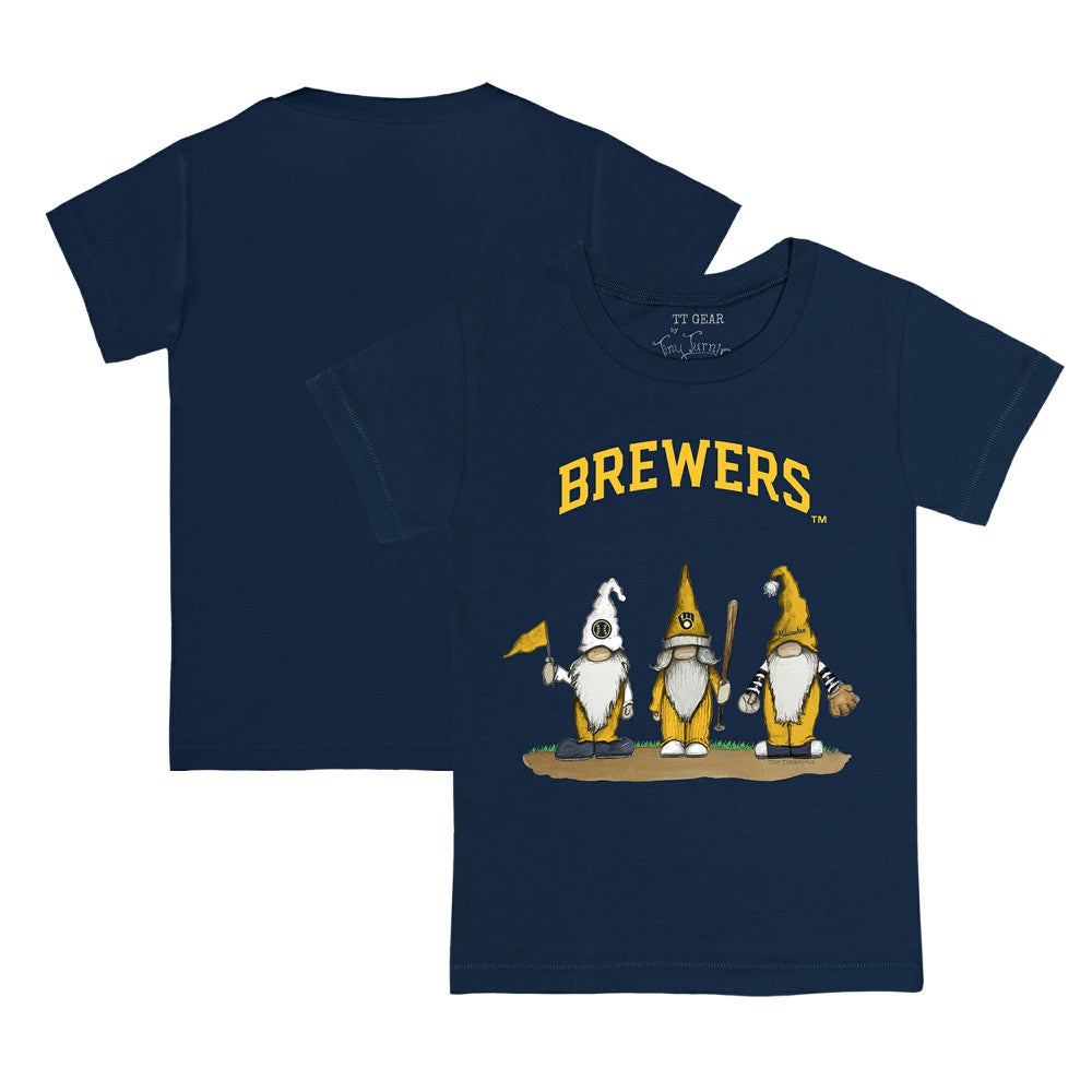 Milwaukee Brewers Tiny Turnip Youth Gnomes T-Shirt Navy