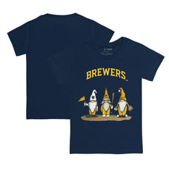 Milwaukee Brewers Tiny Turnip Youth Gnomes T-Shirt Navy
