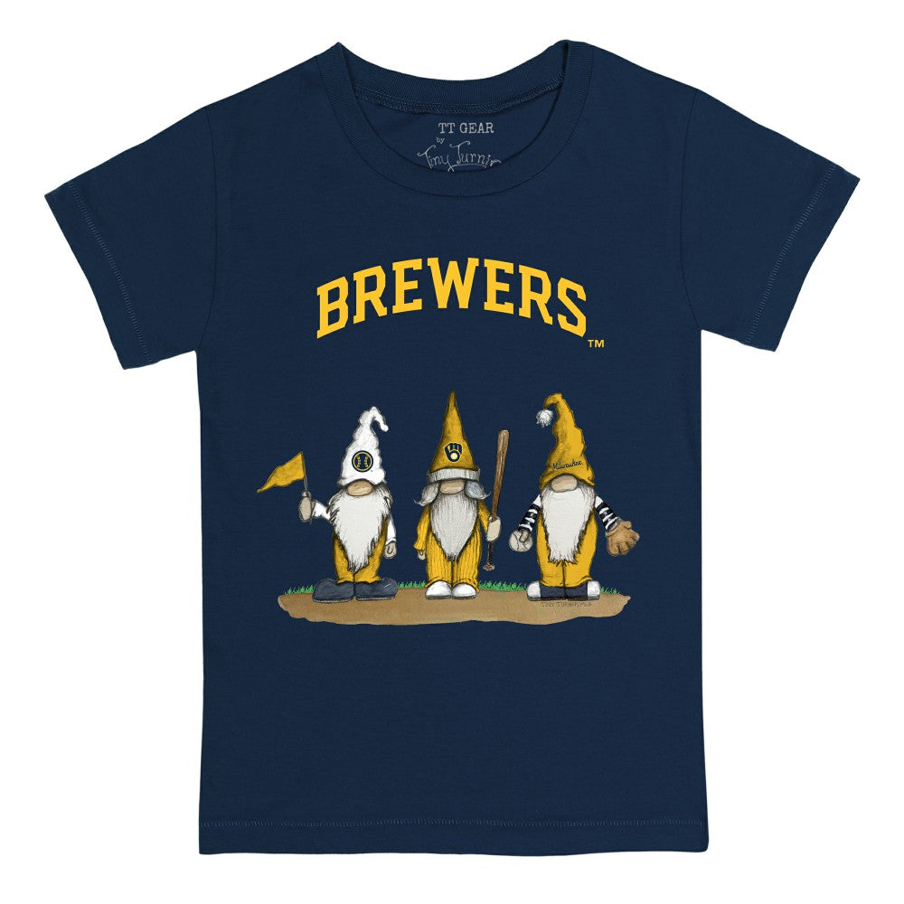 Milwaukee Brewers Tiny Turnip Youth Gnomes T-Shirt Navy