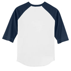 Tampa Bay Rays Tiny Turnip Youth Lilies & Ladybugs 3/4-Sleeve Raglan T-Shirt White/Navy