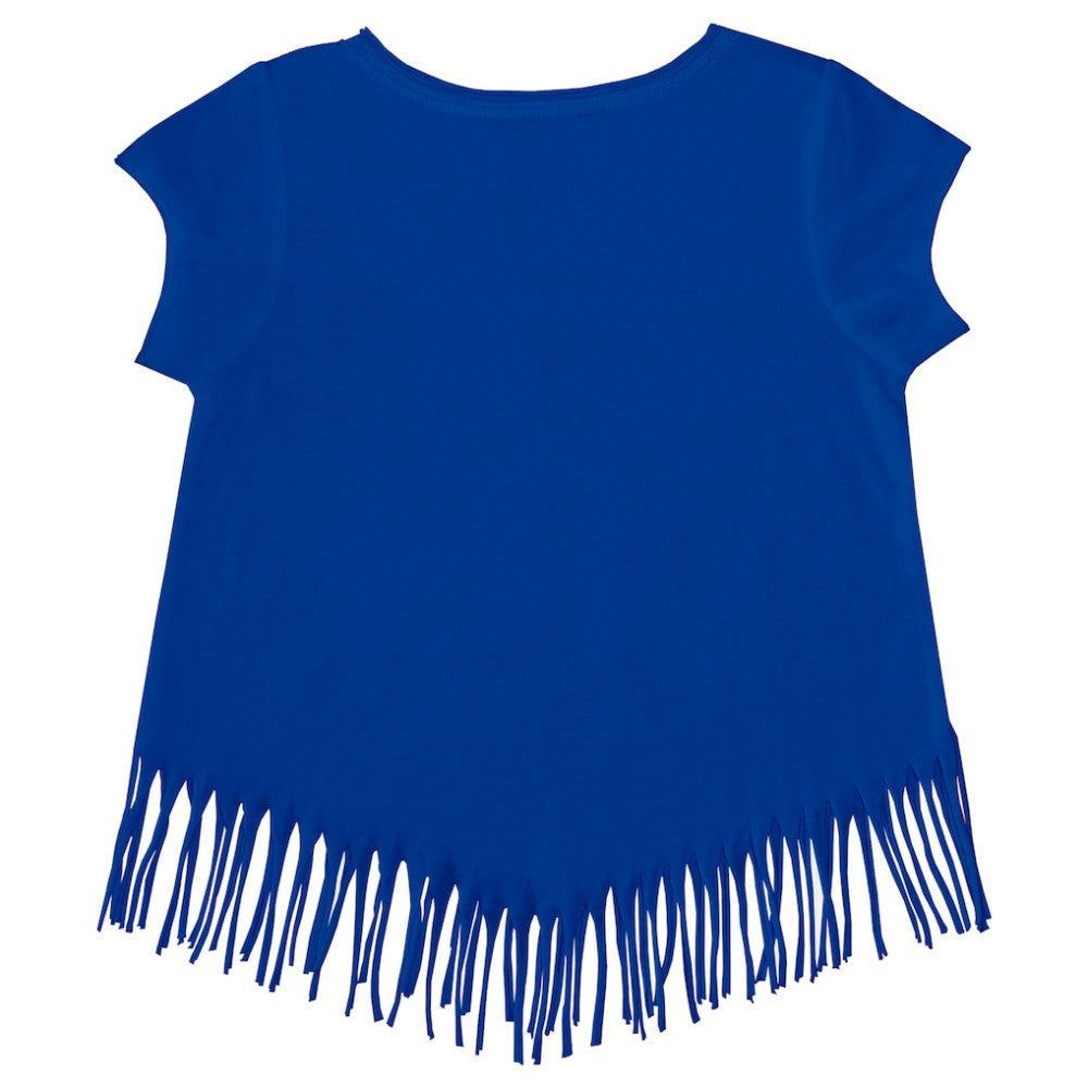 Los Angeles Dodgers Tiny Turnip Girls Youth Mermaid Fringe T-Shirt Royal