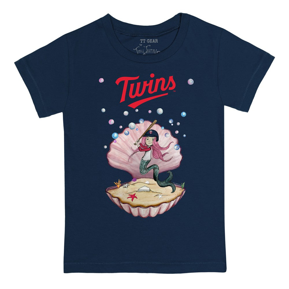 Minnesota Twins Tiny Turnip Youth Mermaid T-Shirt Navy