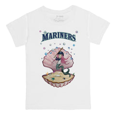 Seattle Mariners Tiny Turnip Youth Mermaid T-Shirt White