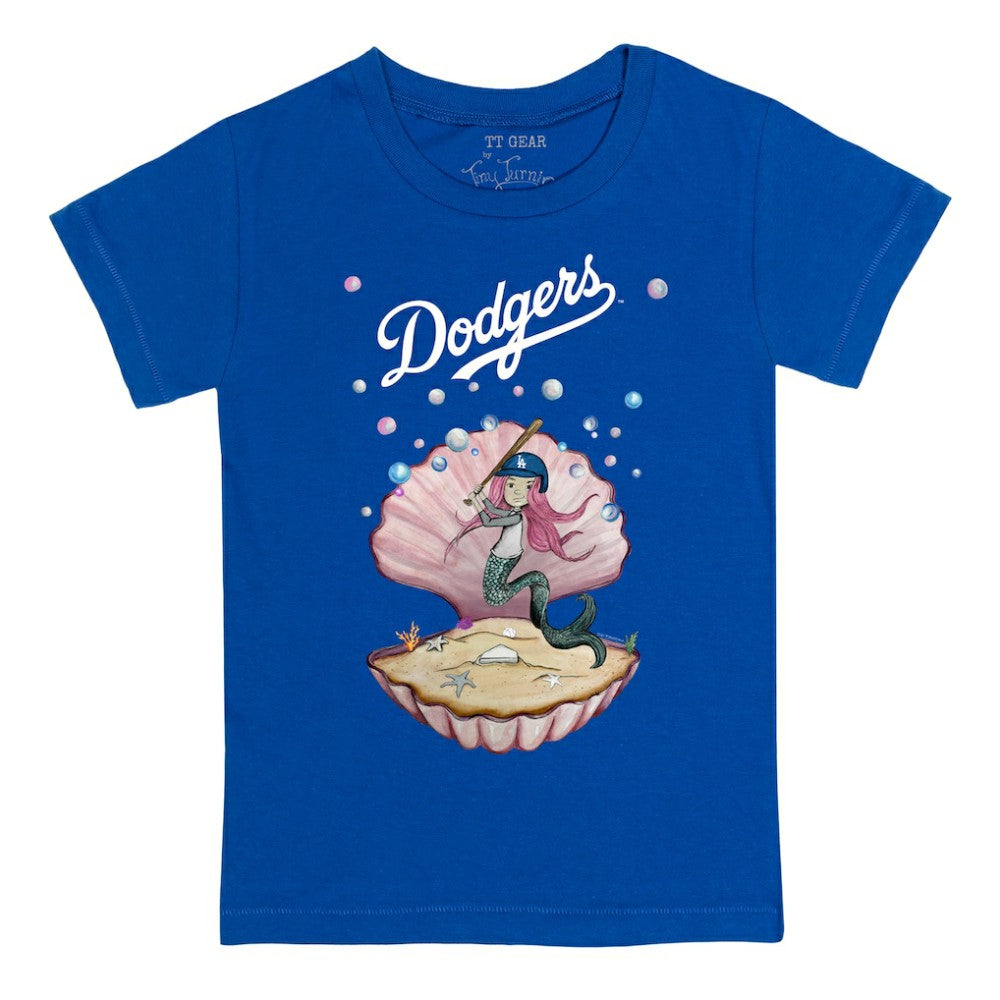Los Angeles Dodgers Tiny Turnip Youth Mermaid T-Shirt Royal