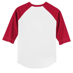 Cincinnati Reds Tiny Turnip Youth Monster Truck 3/4-Sleeve Raglan T-Shirt White/Red