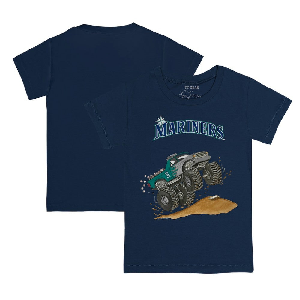 Seattle Mariners Tiny Turnip Youth Monster Truck T-Shirt Navy