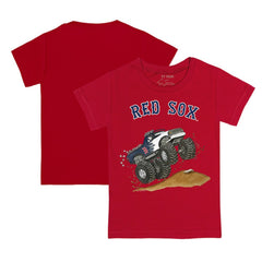 Boston Red Sox Tiny Turnip Youth Monster Truck T-Shirt Red