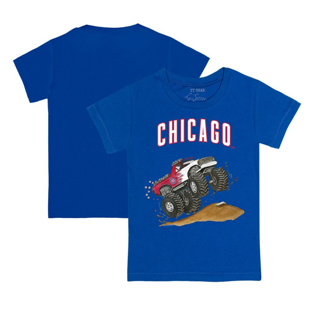 Chicago Cubs Tiny Turnip Youth Monster Truck T-Shirt Royal