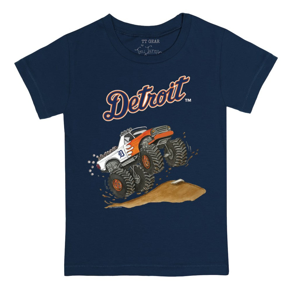Detroit Tigers Tiny Turnip Youth Monster Truck T-Shirt Navy