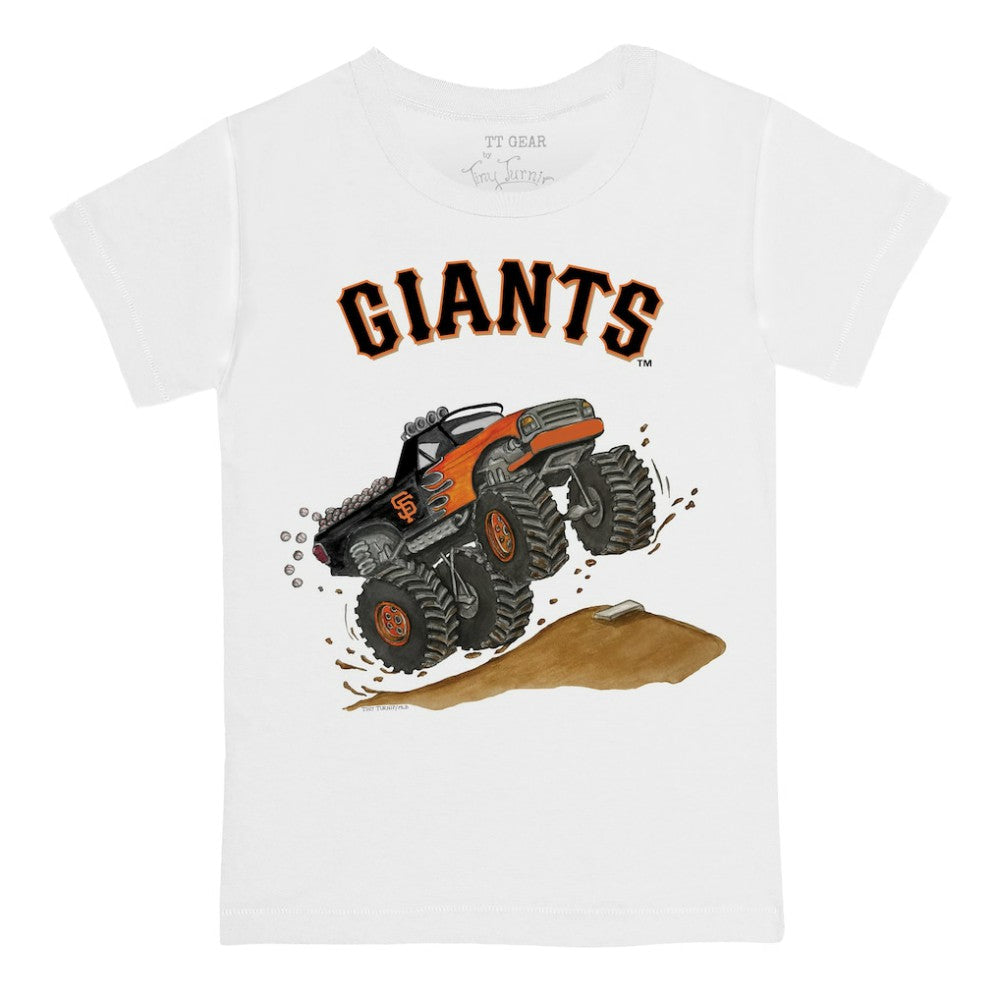 San Francisco Giants Tiny Turnip Youth Monster Truck T-Shirt White