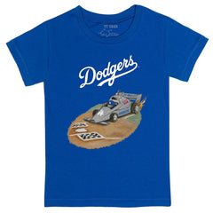 Los Angeles Dodgers Tiny Turnip Youth Race Car T-Shirt Royal