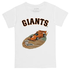 San Francisco Giants Tiny Turnip Youth Race Car T-Shirt White