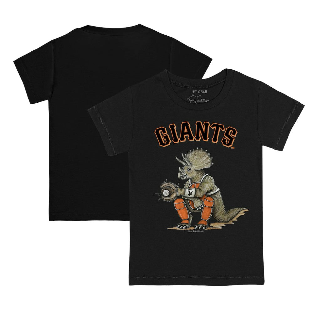 San Francisco Giants Tiny Turnip Youth Triceratops T-Shirt Black