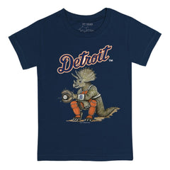 Detroit Tigers Tiny Turnip Youth Triceratops T-Shirt Navy