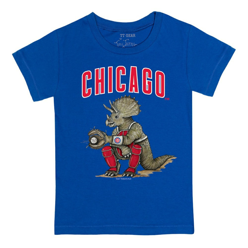 Chicago Cubs Tiny Turnip Youth Triceratops T-Shirt Royal