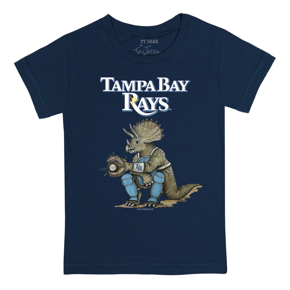 Tampa Bay Rays Tiny Turnip Youth Triceratops T-Shirt Navy