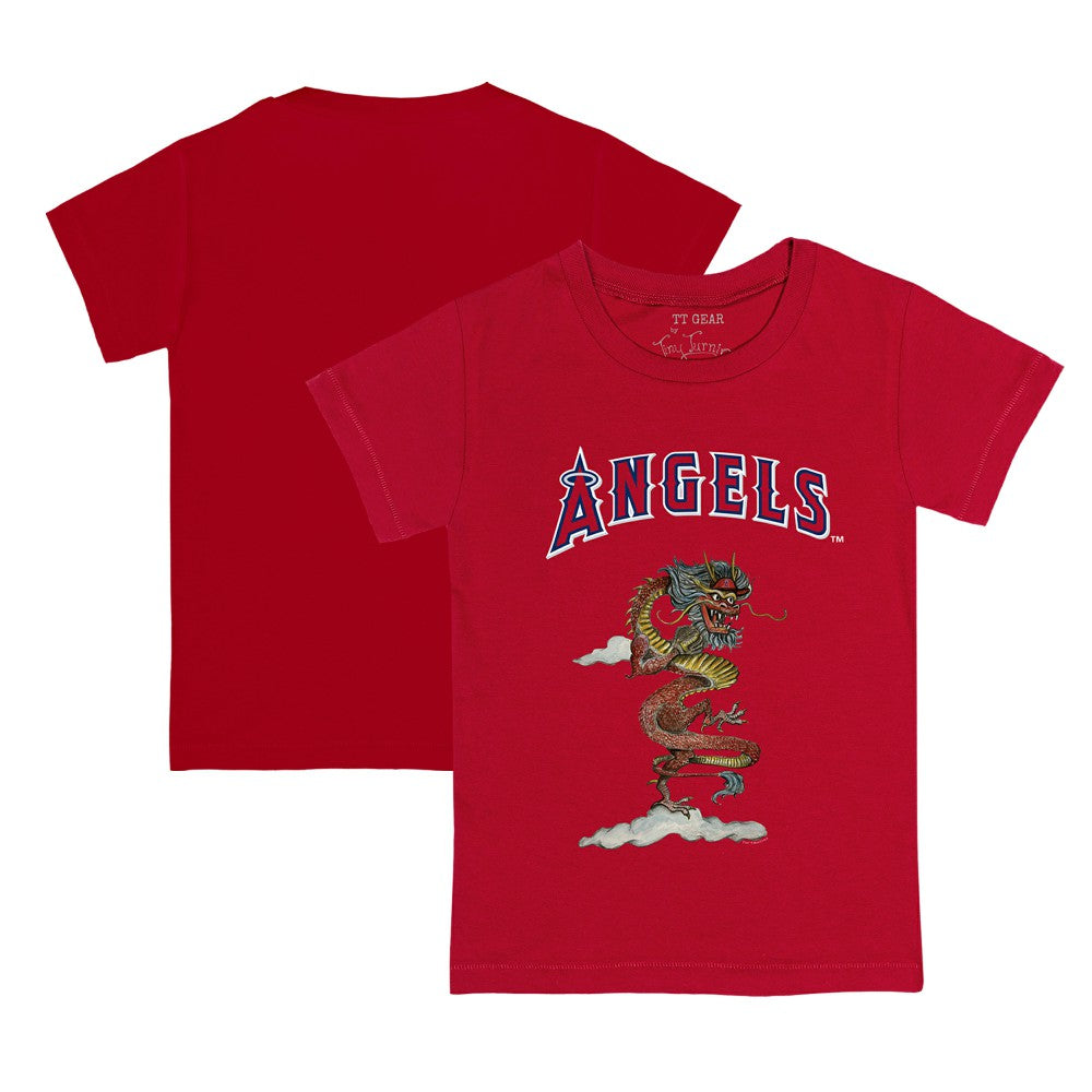 Los Angeles Angels Tiny Turnip Youth 2024 Year of the Dragon T-Shirt Red