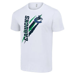 Vancouver Canucks Starter Color Scratch T-Shirt White