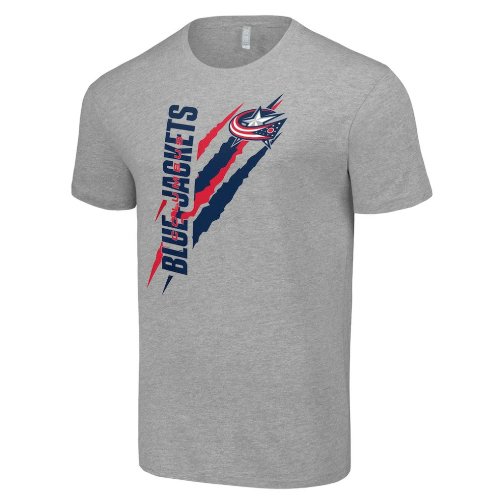 Columbus Blue Jackets Starter Color Scratch T-Shirt Heather Gray