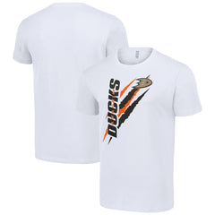 Anaheim Ducks Starter Color Scratch T-Shirt White